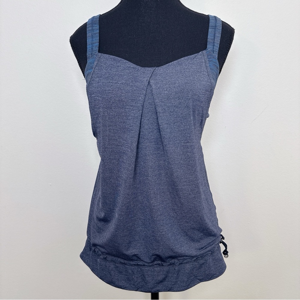 Lululemon Womens 6 Rest Less Tank Heathered Inkwell - Picture 2 of 13